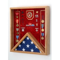 Military Shadow Box - For 3x5 Flag - All Military Brach of Service available   251890525237